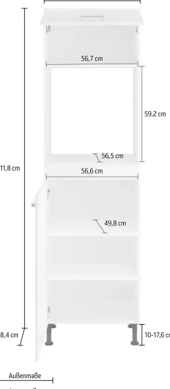 OPTIFIT Backofenumbauschrank »Parma« Breite 60 cm