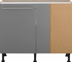 OPTIFIT Eckunterschrank »Bern« 100 cm breit, mit 1 Tür mit höhenverstellbaren Füßen, mit Metallgriff
