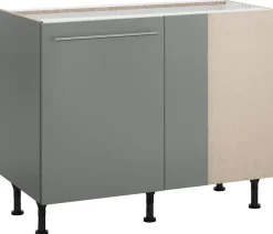 OPTIFIT Eckunterschrank »Bern« 100 cm breit, mit 1 Tür mit höhenverstellbaren Füßen, mit Metallgriff