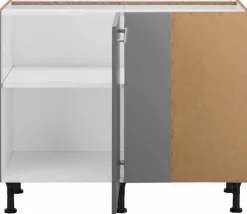 OPTIFIT Eckunterschrank »Bern« 100 cm breit, mit 1 Tür mit höhenverstellbaren Füßen, mit Metallgriff