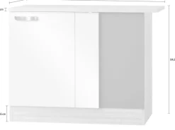 OPTIFIT Eckunterschrank »Faro« , mit Metallgriff, Breite 100 cm