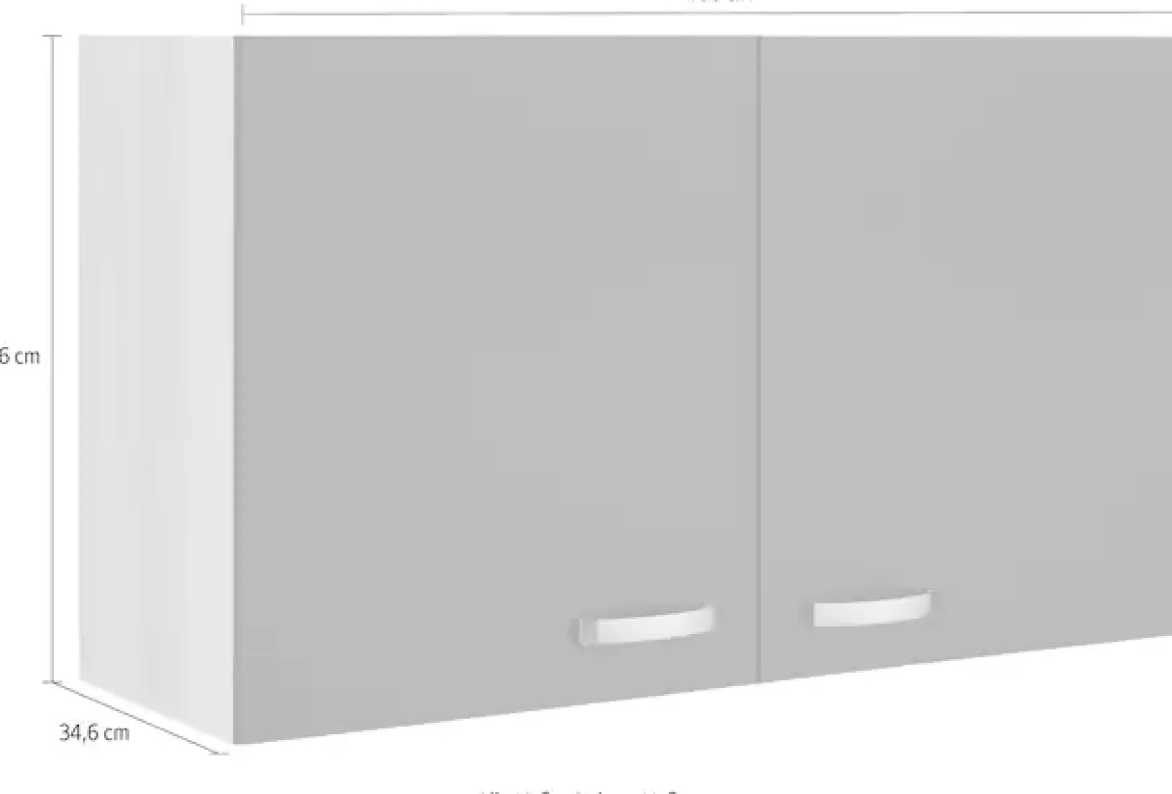 OPTIFIT Hängeschrank »Faro« , mit Metallgriffen, Breite 100 cm