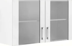 OPTIFIT Hängeschrank »Odense« 100 cm breit, mit 2 Türen mit Grauglaseinsatz