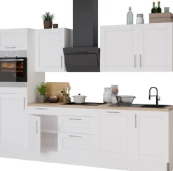 OPTIFIT Küche »Ahus« Breite 280 cm,wahlw. mit E-Geräten,Soft Close Funktion,MDF Fronten