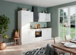 OPTIFIT Küche »Ahus« 280 cm breit,wahlweise mit E-Geräten,MDF Fronten, Soft Close Funktion