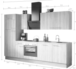 OPTIFIT Küche »Klara« Breite 270 cm, wahlweise mit E-Geräten