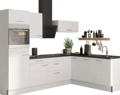 OPTIFIT Küche »Klara« 270 x 200 cm breit, wahlweise mit E-Geräten
