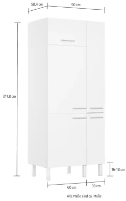 OPTIFIT Küche »Lilly2« Breite 90 cm, wahlweise mit E-Gerät