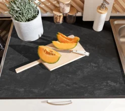 OPTIFIT Küchenzeile »Cara mit Hanseatic E-Geräten« Breite 400 cm, Induktionskochfeld, Soft-Close-Funktion, Vollauszüge