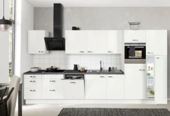 OPTIFIT Küchenzeile »Cara mit Hanseatic E-Geräten« Breite 400 cm, Induktionskochfeld, Soft-Close-Funktion, Vollauszüge
