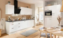 OPTIFIT Küchenzeile »Cara mit Hanseatic E-Geräten« Breite 400 cm, Induktionskochfeld, Soft-Close-Funktion, Vollauszüge