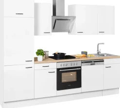 OPTIFIT Küchenzeile »Elga« Premium-Küche mit Soft-Close-Funktion, Vollauszug, Breite 280 cm
