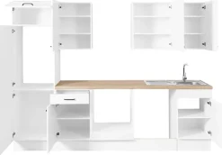 OPTIFIT Küchenzeile »Elga« Premium-Küche mit Soft-Close-Funktion, Vollauszug, Breite 280 cm