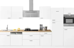 OPTIFIT Küchenzeile »Elga« Premium-Küche, Soft-Close-Funktion, großen Vollauszügen, Breite 390 cm
