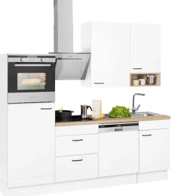 OPTIFIT Küchenzeile »Elga« Premium-Küche, Soft-Close-Funktion, großen Vollauszügen, Breite 230 cm