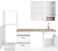 OPTIFIT Küchenzeile »Elga« Premium-Küche, Soft-Close-Funktion, großen Vollauszügen, Breite 230 cm