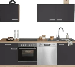 OPTIFIT Küchenzeile »Leer Breite 240 cm« mit Hanseatic E-Geräten, inkl. Geschirrspüler