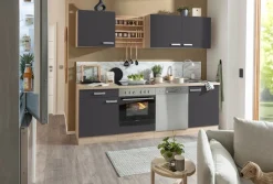OPTIFIT Küchenzeile »Leer Breite 240 cm« mit Hanseatic E-Geräten, inkl. Geschirrspüler