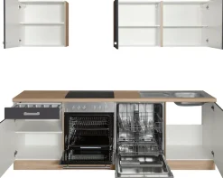 OPTIFIT Küchenzeile »Leer Breite 240 cm« mit Hanseatic E-Geräten, inkl. Geschirrspüler