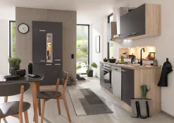 OPTIFIT Küchenzeile »Leer Breite 300 cm« mit Hanseatic E-Geräten, inkl. Kühlschrank