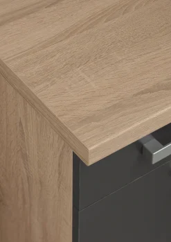 OPTIFIT Küchenzeile »Leer Breite 300 cm« mit Hanseatic E-Geräten, inkl. Kühlschrank