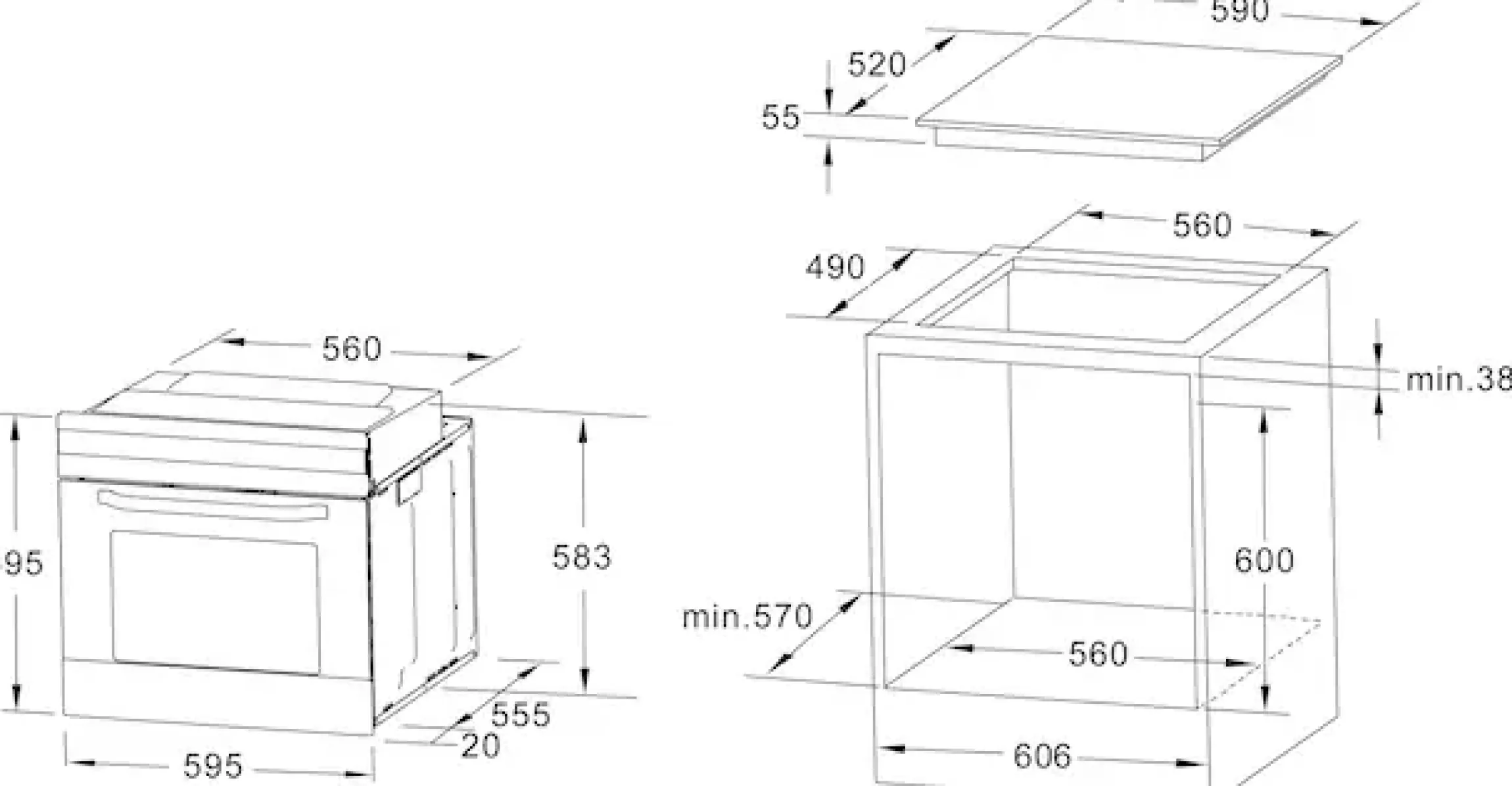 OPTIFIT Küchenzeile »Malika« Breite 270 cm, mit Hanseatic-E-Geräten