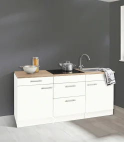 OPTIFIT Küchenzeile »Mini« Breite 180 cm, mit Glaskeramik-Kochfeld, mit Arbeitsplatte