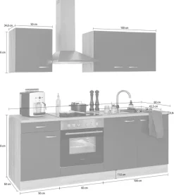 OPTIFIT Küchenzeile »Parare« ohne E-Geräte, Breite 210 cm