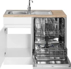 OPTIFIT Küchenzeile »Roth« Stellmaße 210x175 cm,wahlweise mit E-Geräten, Push-to-Open-Funktion