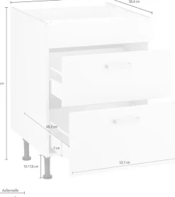 OPTIFIT Kochfeldumbauschrank »Parma« Breite 60 cm