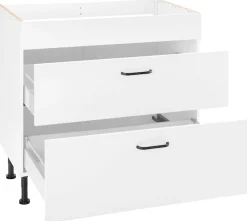 OPTIFIT Kochfeldumbauschrank »Elga« mit Soft-Close-Funktion, höhenverstellbaren Füße, Breite 90 cm