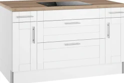 OPTIFIT Pantryküche »Ahus« Kücheninsel, Breite 150 cm, wahlweise mit Kochfeld