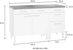 OPTIFIT Pantryküche »Lilly2« Breite 150 cm
