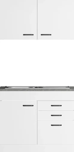 OPTIFIT Pantryküche »OPTImulti« Breite 100 cm, Tiefe 60 cm, mit Edelstahlspüle