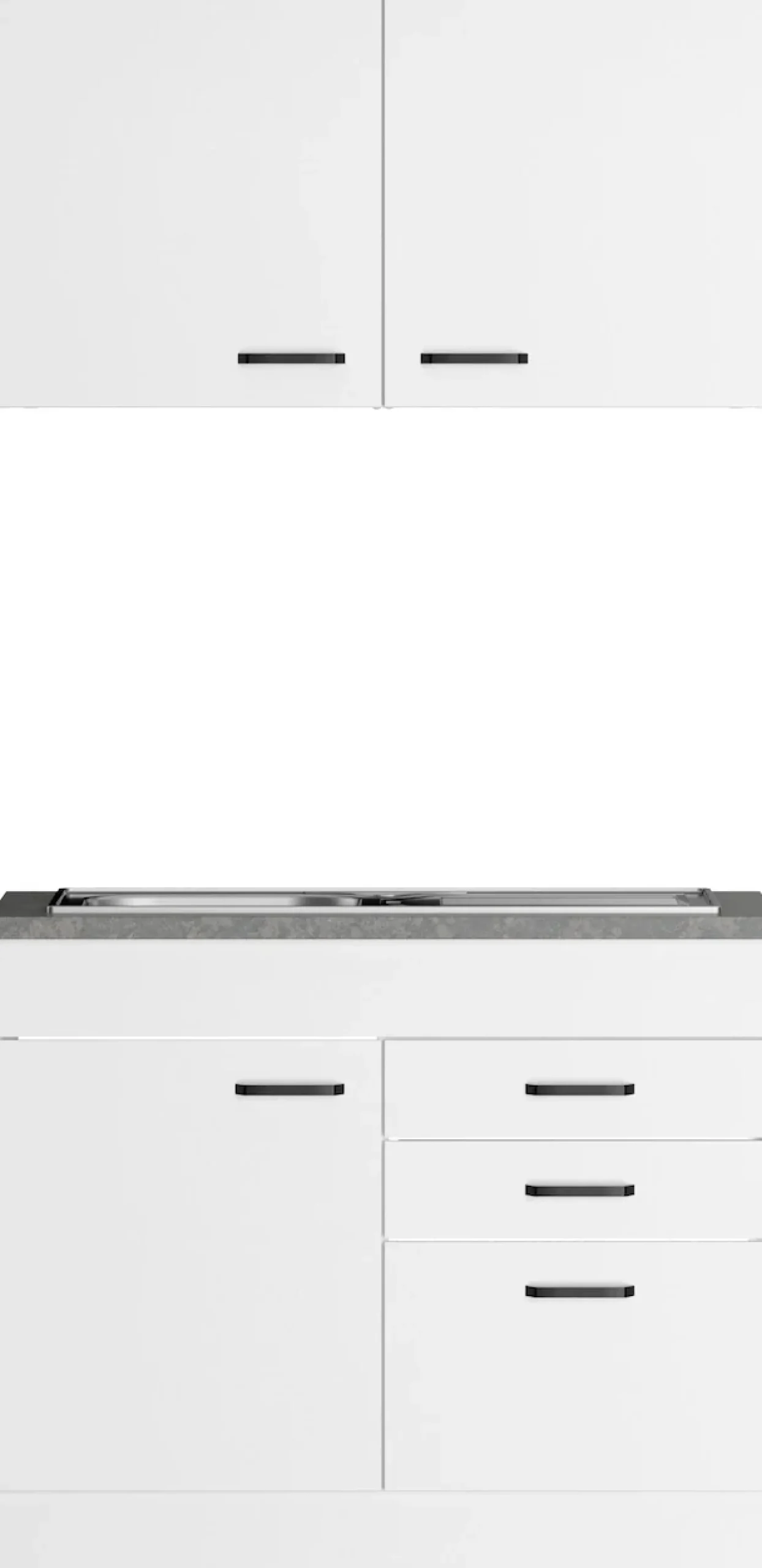 OPTIFIT Pantryküche »OPTImulti« Breite 100 cm, Tiefe 60 cm, mit Edelstahlspüle