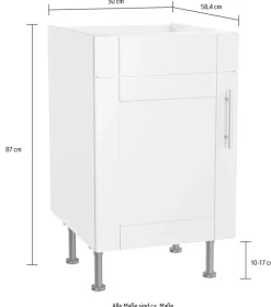 OPTIFIT Spülenschrank »Ahus« Breite 50 cm