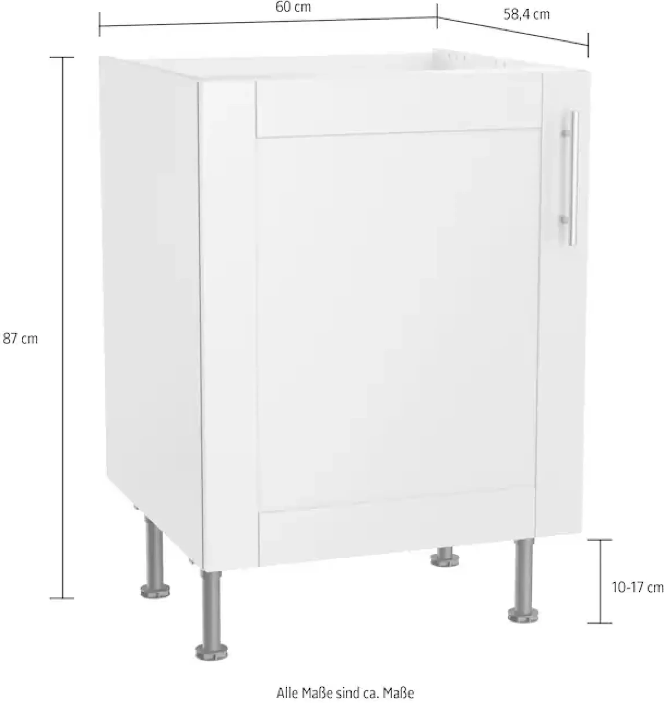 OPTIFIT Spülenschrank »Ahus« Breite 60 cm