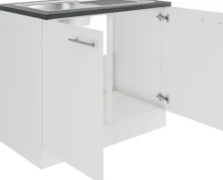OPTIFIT Spülenschrank »Bella« Breite 100 cm, mit Edelstahl-Einbauspüle