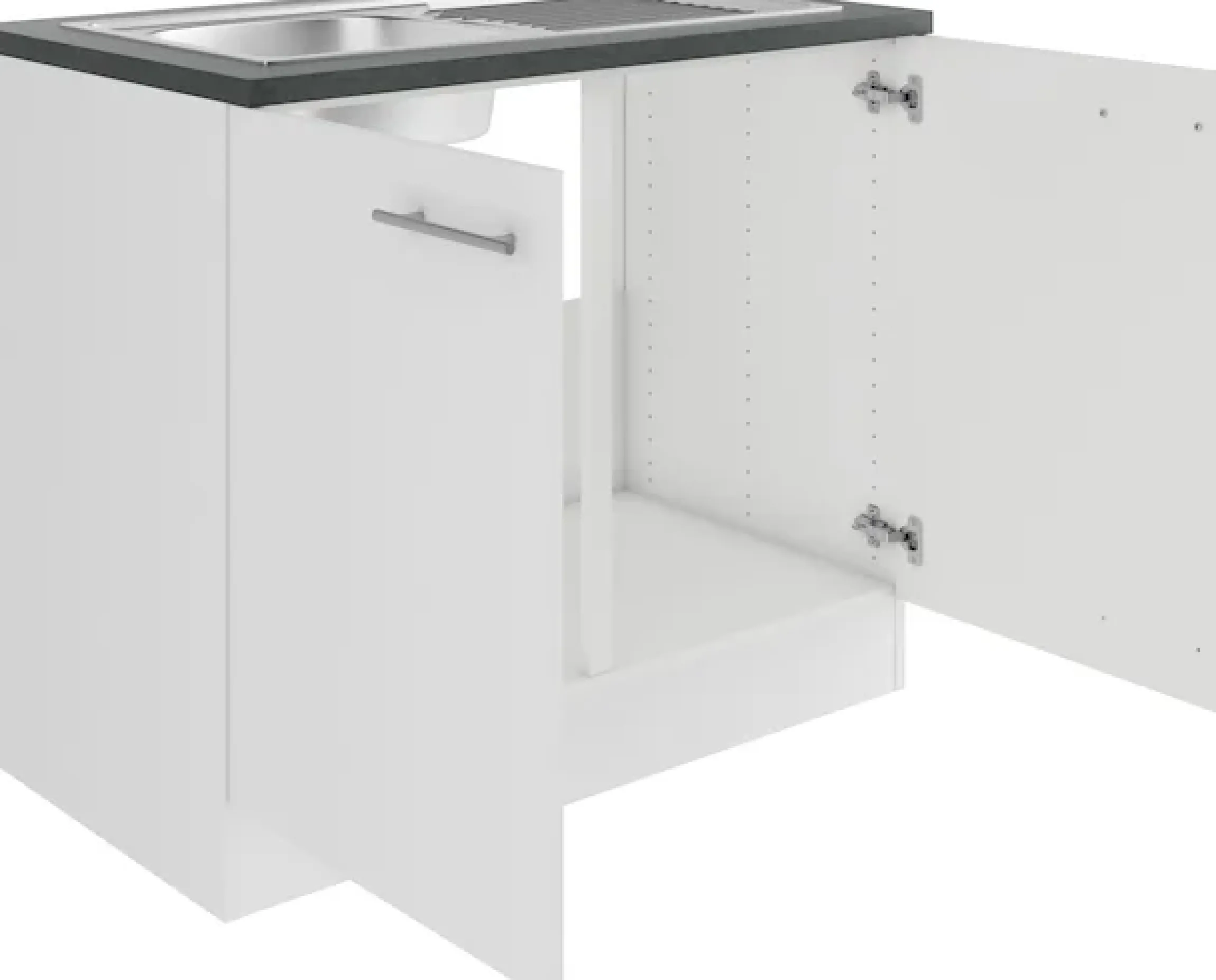 OPTIFIT Spülenschrank »Bella« Breite 100 cm, mit Edelstahl-Einbauspüle