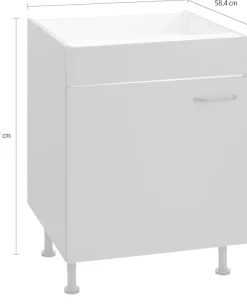 OPTIFIT Spülenschrank »Elga« mit Soft-Close-Funktion, höhenverstellbaren Füßen, Breite 60 cm