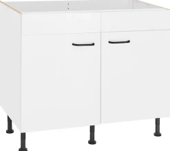 OPTIFIT Spülenschrank »Elga« mit Soft-Close-Funktion, höhenverstellbaren Füßen, Breite 100 cm