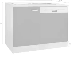 OPTIFIT Spülenschrank »Faro« , mit Tür/Sockel für Geschirrspüler