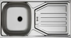 OPTIFIT Spülenschrank »Odense« 100 cm breit, mit 2 Türen, inkl. Einbauspüle aus Edelstahl