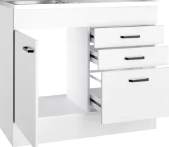 OPTIFIT Spülenschrank »OPTImulti« Breite 100 cm, Tiefe 60 cm, mit Spülenauflage