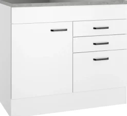 OPTIFIT Spülenschrank »OPTImulti« Breite 100 cm, mit 1 Tür, 2 Schubkästen, 1 Auszug