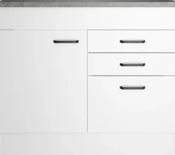 OPTIFIT Spülenschrank »OPTImulti« Breite 100 cm, mit 1 Tür, 2 Schubkästen, 1 Auszug