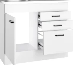 OPTIFIT Spülenschrank »OPTImulti« Breite 100 cm, Tiefe 50 cm, mit Spülenauflage