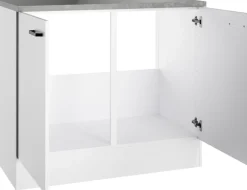 OPTIFIT Spülenschrank »OPTImulti« Breite 100 cm, Tiefe 60 cm, mit 2 Türen, inkl. Arbeitsplatte
