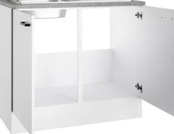 OPTIFIT Spülenschrank »OPTImulti« Breite 100 cm, Tiefe 60 cm, inkl. Arbeitsplatte und Einbauspüle