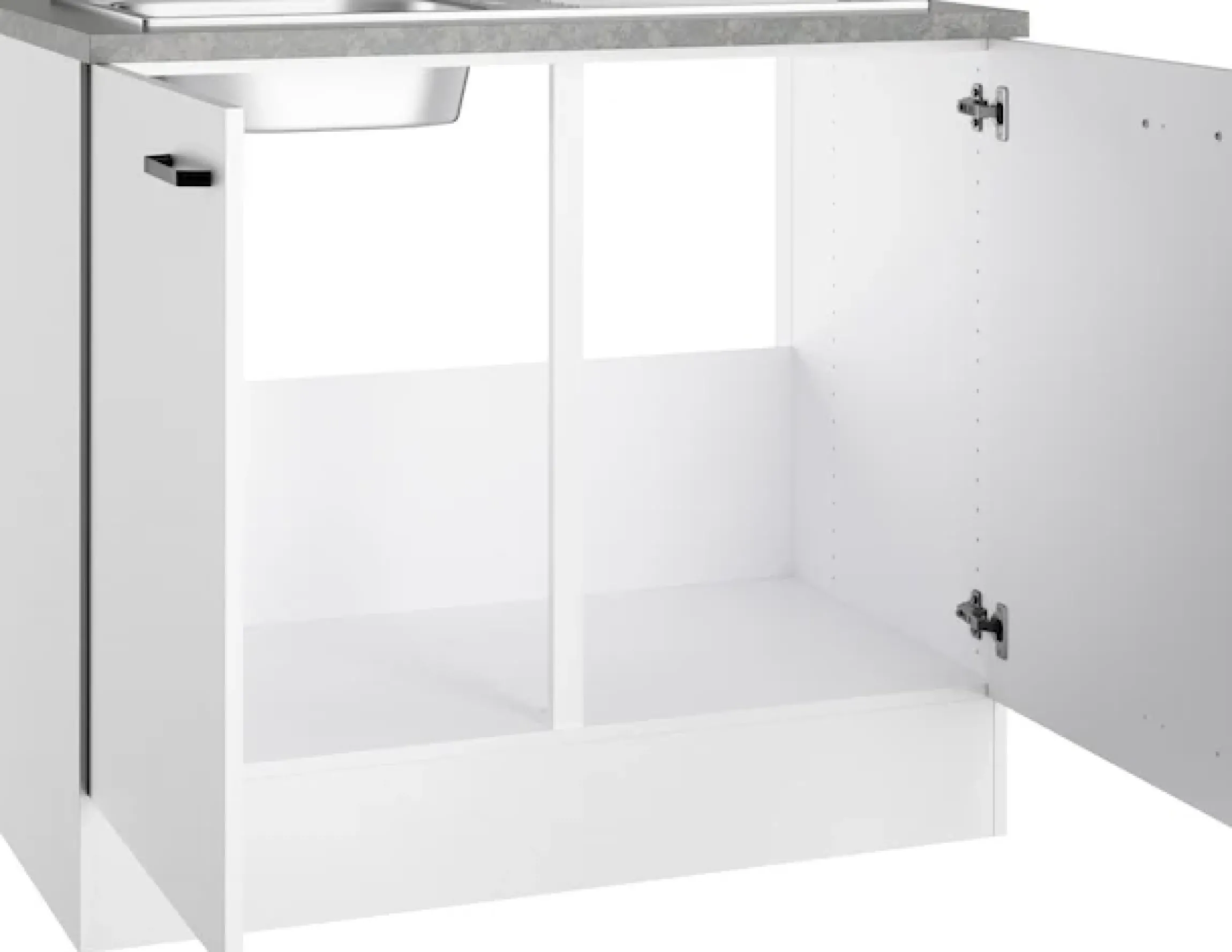 OPTIFIT Spülenschrank »OPTImulti« Breite 100 cm, Tiefe 60 cm, inkl. Arbeitsplatte und Einbauspüle